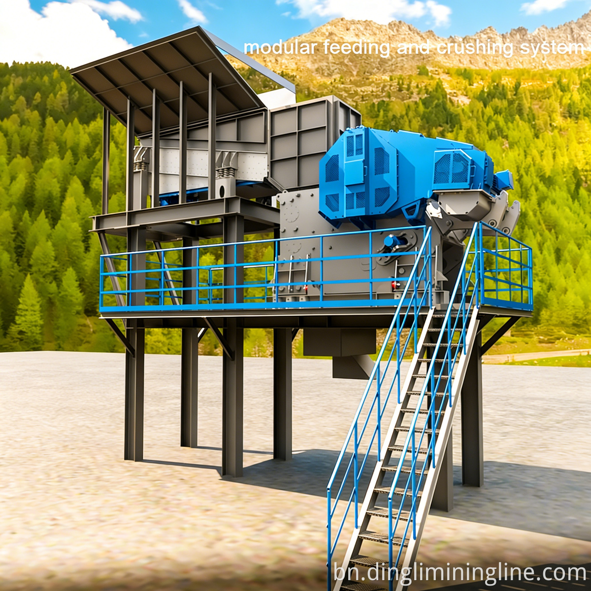 Complete Set Copper Ore Crusher Line